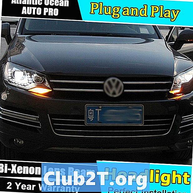 2011 m. „Volkswagen Touareg Auto“ lemputės dydžio diagrama
