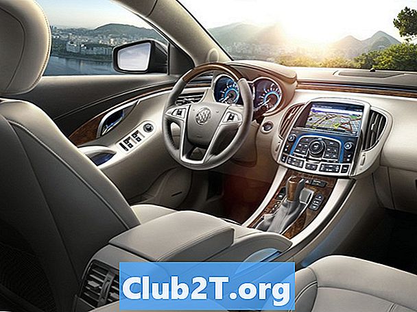 2012 Buick Enclave Auto Žiarovka veľkosti sprievodca