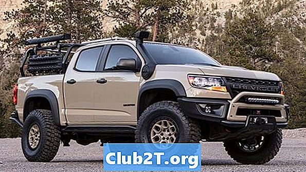 2012 Chevrolet Colorado 4-deurs gloeilampafmetingen