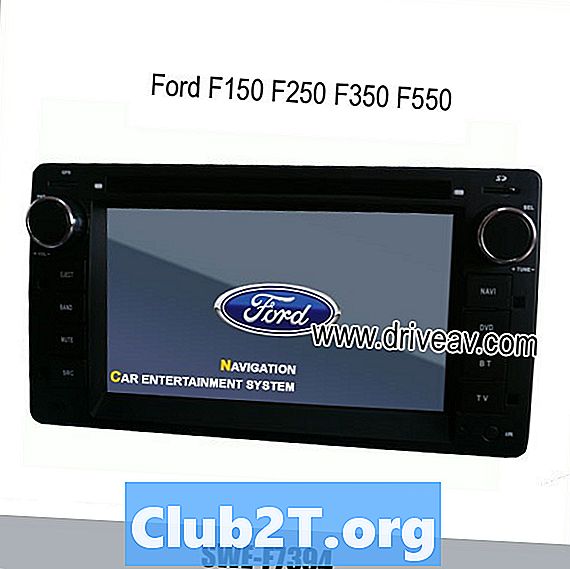 2012 m. Ford F550 automobilio stereo laidų schema