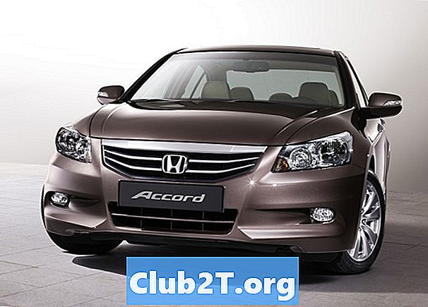 2012 m. „Honda Accord Sedan Auto“ lempos dydžių schema