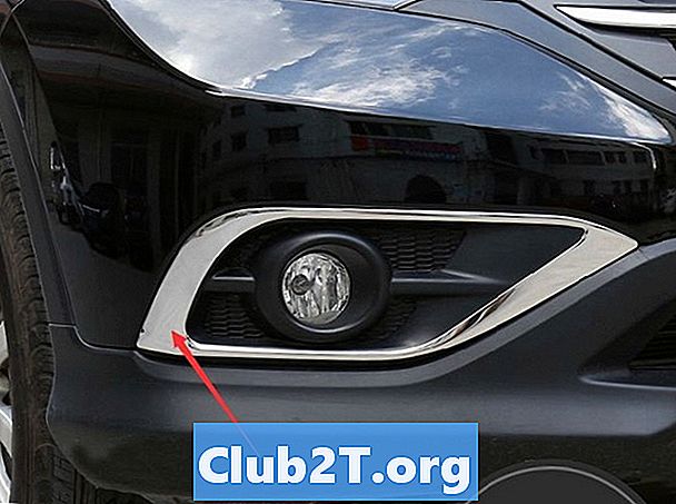 2012 Honda CRV Automotive Light Bulb Størrelseskart - Biler