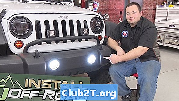 2012 Jeep Wrangler Zmień informacje o rozmiarze żarówki