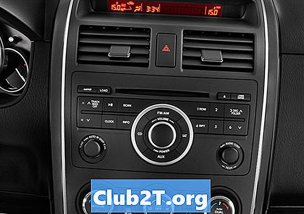 2009 m. Mazda CX9 automobilio stereo laidų informacija