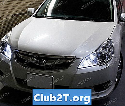 2012 Subaru Legacy autotööstuse lampide suuruse info
