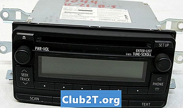 2012 Toyota Corolla automašīnas stereo vadu instrukcijas - Automašīnas