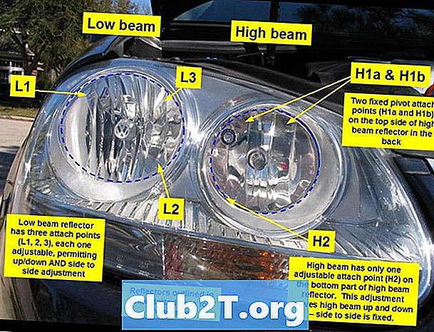 2012 Volkswagen Routan lyspære erstatningsstørrelser