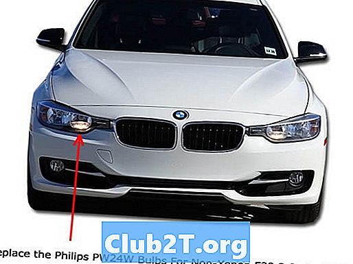 2013 BMW 320i glödlampa storlekskarta