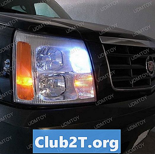 Cadillac Escalade Glühlampe-Größentabelle für 2013