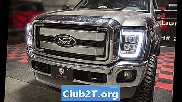 2013 m. „Ford F250“ lemputės dydžio informacija