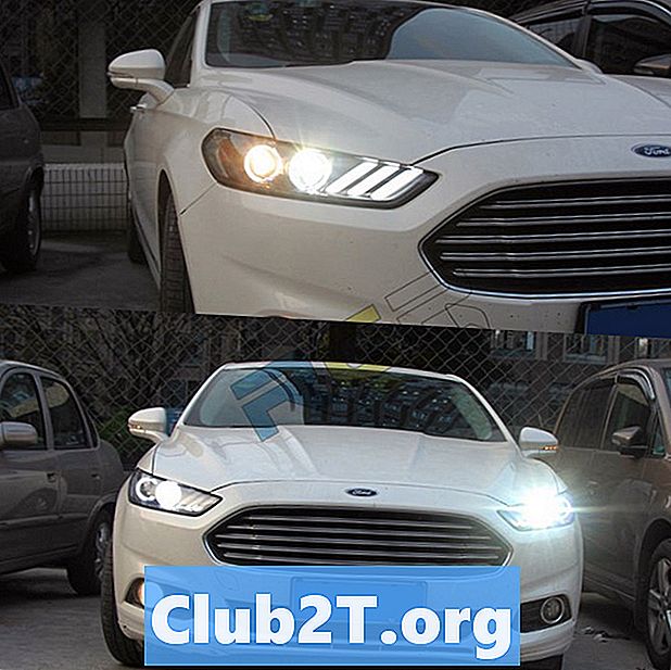 2013 פורד פיוז 'ן אור הנורה גודל תרשים - מכוניות