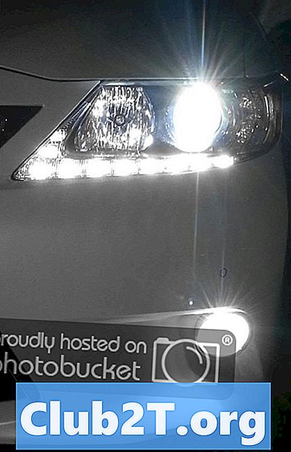 2013 Lexus RX350 bil lyspære størrelser