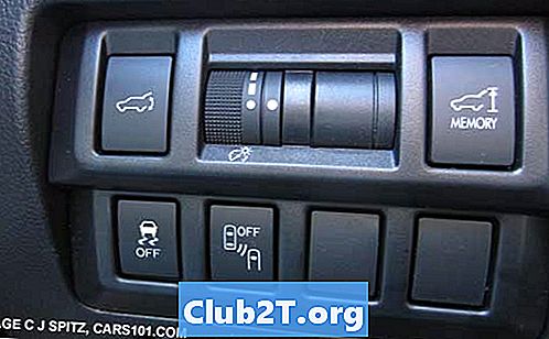 2013 Subaru Outback OEM Tablica veličine žarulje