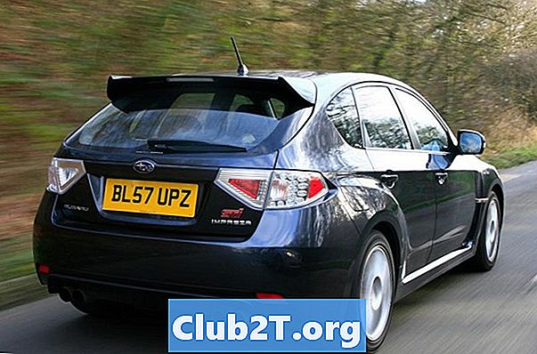 2013 Subaru STI เปลี่ยนแผนภูมิขนาดหลอดไฟ