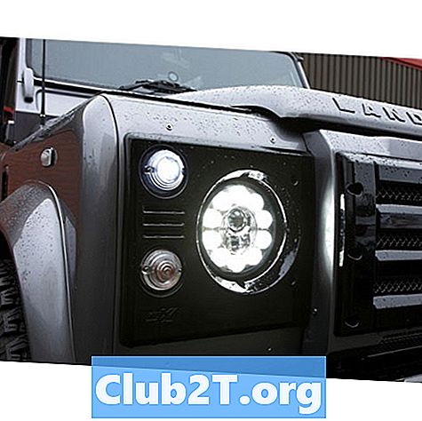 2014 Land Rover LR4 glödlampa storleksdiagram