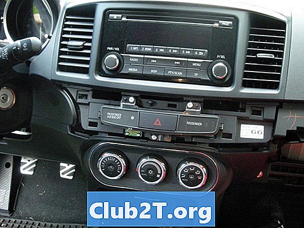 2014 Mitsubishi Evo 10 Audio vezetékes színskála