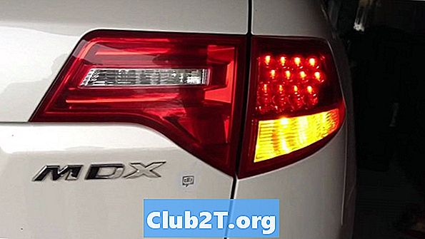 2015 Acura MDX Ghid de dimensionare a becurilor de iluminat