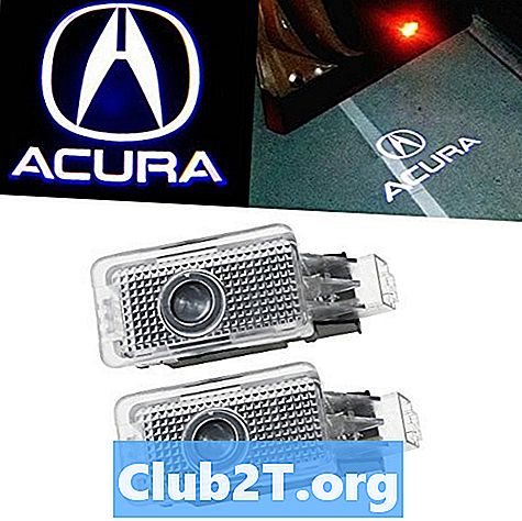 „Acura TLX“ lempučių keitimo dydžių vadovas