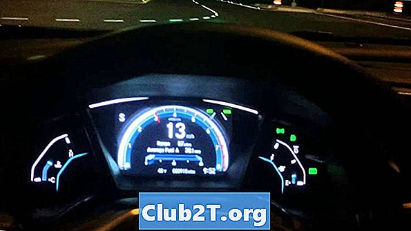 2015 m. „Honda Civic Sedan“ lemputės dydžio informacija