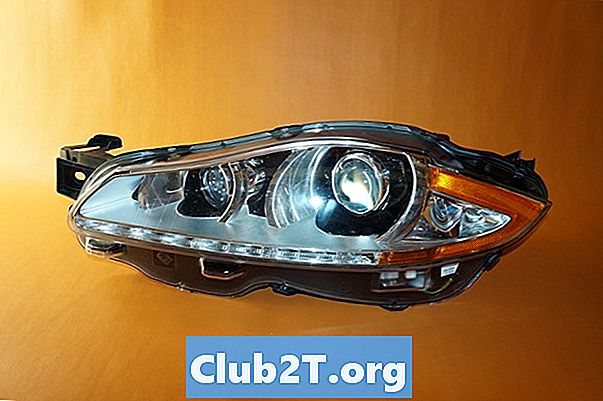 2015 Jaguar XK Light Bulb Storlekar