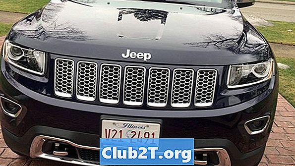 2015 Jeep Cherokee žarulja zamjena veličine