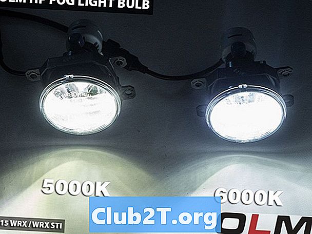Guía de tamaños de bombillas Subaru WRX 2015