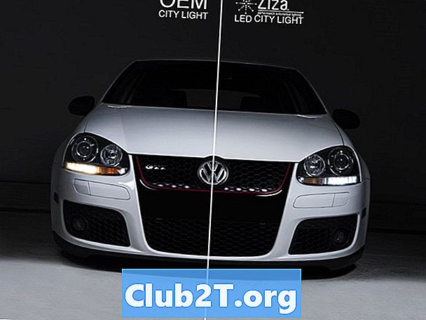 2015 Volkswagen GTI nadomestne velikosti žarnice