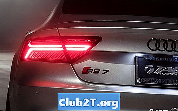 2016 Audi RS7 Car Light Bulbs Rozmiary