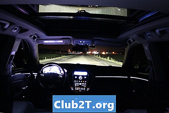 2016 Cadillac CT6 Schéma velikosti žárovky