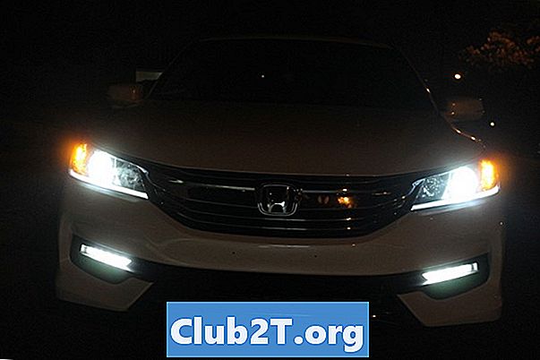 2016 Honda Accord Touring Dimensiune bile de lumină diagramă
