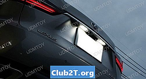 Lexus CT200h Glühlampengrößendiagramm
