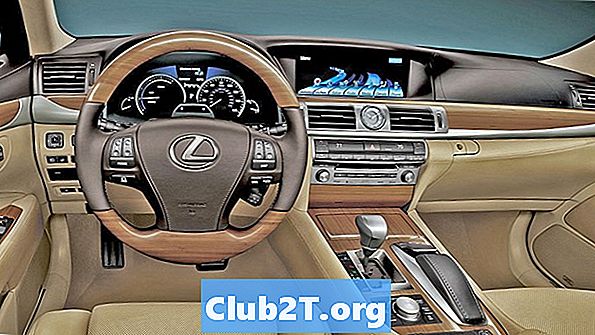 2016 Lexus LX570 Automotive Light Bulbs Størrelser - Biler