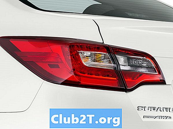 2016. gada informācija par Subaru Legacy automobiļa gaismas spuldzes izmēriem