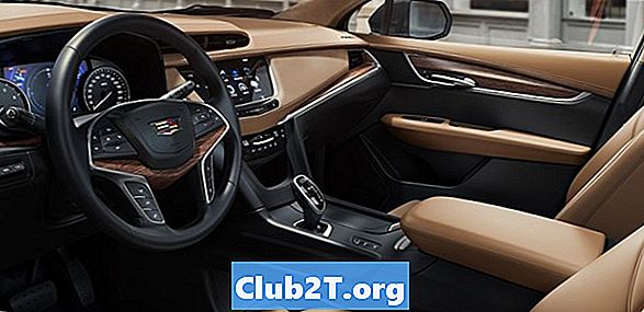 2017 Cadillac XT5 Зміна світлової лампи Розмір Керівництво