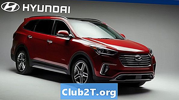 2017 Hyundai Santa Fe XL lyspære størrelser