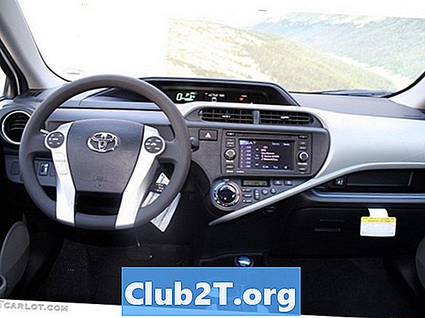 2017 Τα μεγέθη των λαμπτήρων της Toyota Prius C