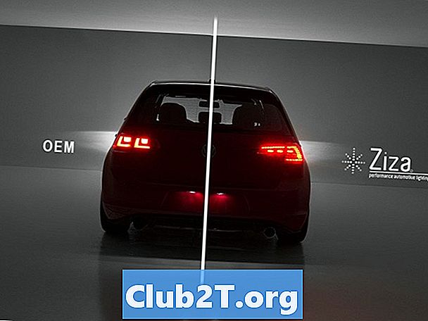 2017. gada Volkswagen e-Golf gaismas spuldzes izmēri