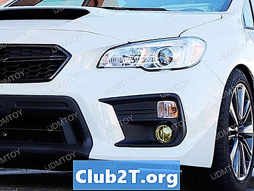 2018 Subaru WRX Zmień rozmiary żarówek