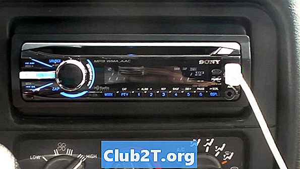 Automobilių stereo radijo laidų schema - 1993 m. Honda Accord